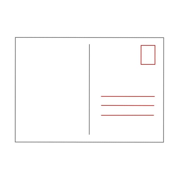 Postkarte:
 
die billigste Möglichkeit etwas zu verschicken. Sie kann im Format A6 oder DL (Größe eines normalen Briefes) sein. Die Postkarte ist nie verpackt!