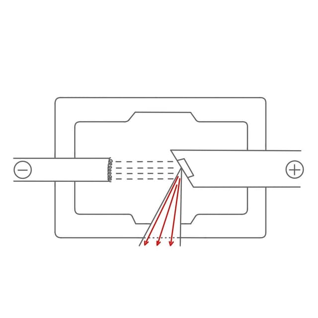 Durch eine höhere Stromstärke können mehr Elektronen die Kathode verlassen und es entstehen mehr Röntgenstrahlen.