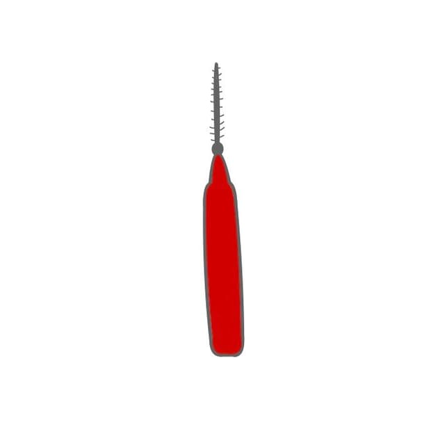 Interdentalsticks:
ähnlich wie ein Zahnstocher, nur aus Kunststoff und etwas weicher. Sie eigenen sich für die Reinigung von KFO Apparaturen und verblockten Kronen.