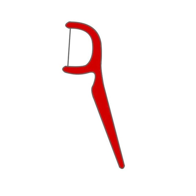 Möchte man die Zahnseide nicht jedes Mal um die Finger wickeln, kann man auch Zahnseidesticks / -halter nutzen.
Die Zahnseide ist schon aufgespannt und kann gleich in den Zwischenraum geführt werden.